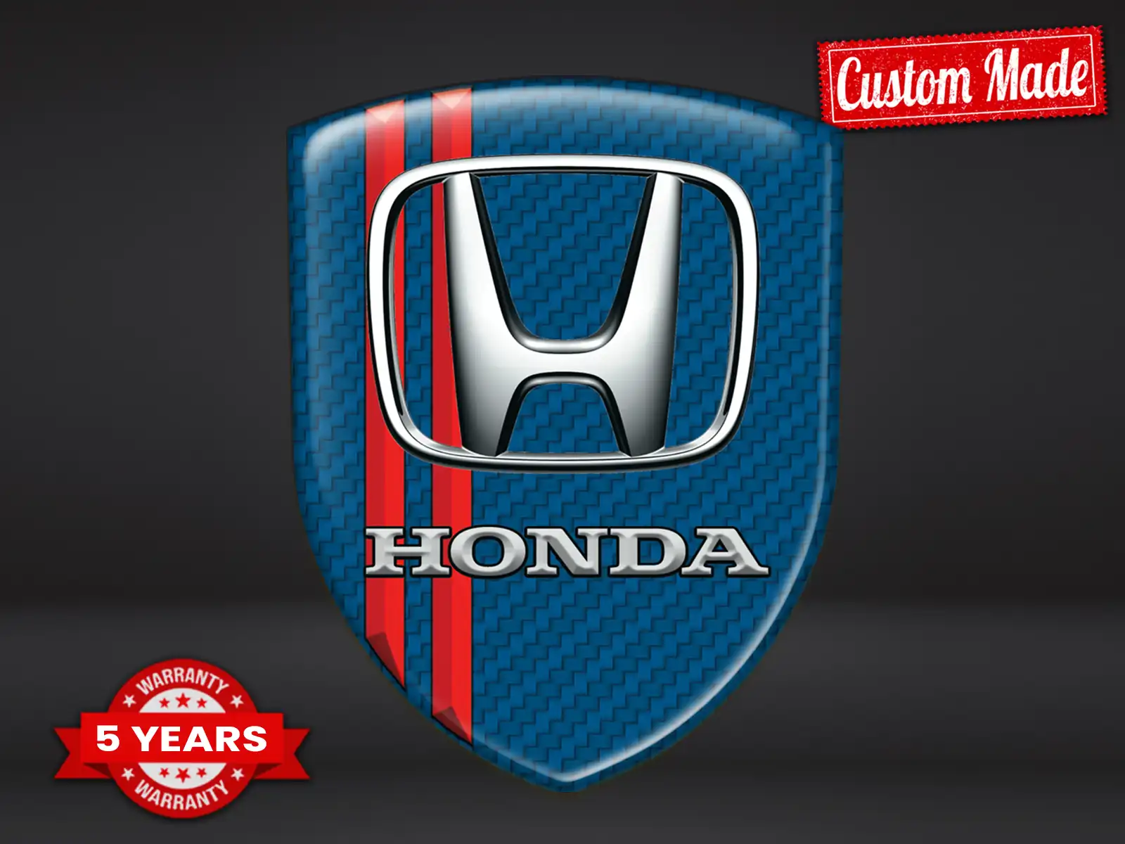 Honda Emblemas Auto Personalizados Estilo Máximo Resistente Pro